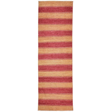 Load image into Gallery viewer, Hand-Woven Modern Striped Gabbeh 100% Wool Rug (Size 2.7 X 8.2) Brral-1752