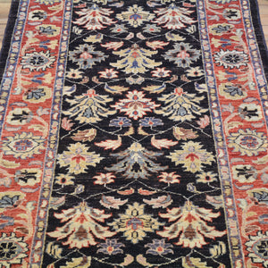 Hand-Knotted Peshawar Chobi 100% Wool Tribal Rug (Size 2.7 X 10.5) Brral-1773