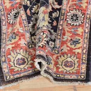 Hand-Knotted Peshawar Chobi 100% Wool Tribal Rug (Size 2.7 X 10.5) Brral-1773