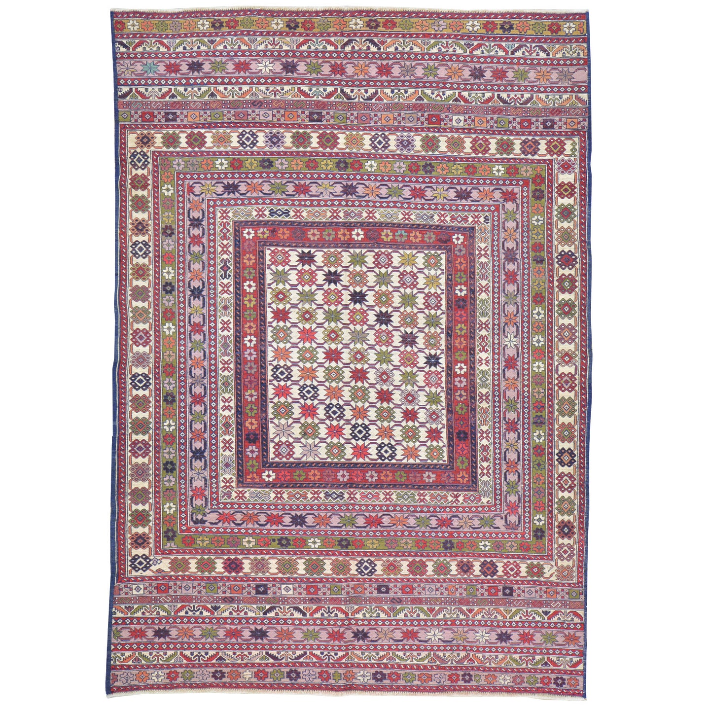 Soumak Fine Afghani Tribal Design Handmade Wool Rug (Size 4.0 X 6.0) Brrsf-1794