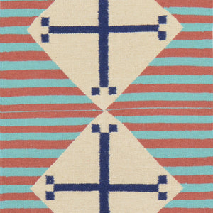 Hand-Woven Fine Southwestern Design Handmade Wool Rug (Size 2.1 X 3.1) Cwral-1995