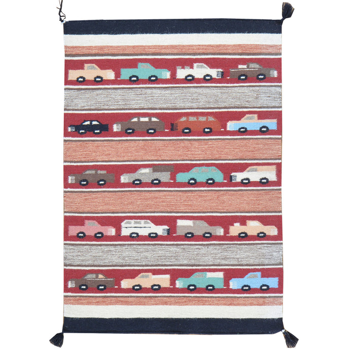 Hand-Woven Handmade Car Design Wool Rug (Size 2.4 X 3.4) Cwral-2013