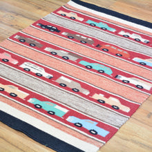 Load image into Gallery viewer, Hand-Woven Handmade Car Design Wool Rug (Size 2.4 X 3.4) Cwral-2013
