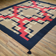 Load image into Gallery viewer, Hand-Woven Southwest Design Wool Reversible Kilim Rug (Size 8.0 X 10.0) Brral-2124