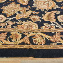 Load image into Gallery viewer, Chain-Stitch Kashmir Floral Design Handmade Wool Rug (Size 8.7 X 11.2) Cwral-2154