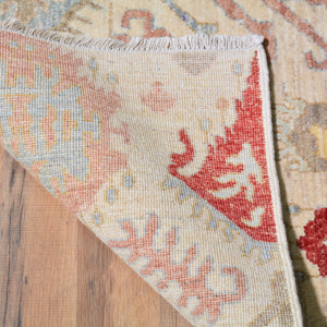 Hand-Knotted Oriental Ikat Design Chobi Wool Handmade Rug (Size 4.2 X 6.3) Cwral-2412
