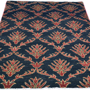 Hand-Knotted Fine Modern Oushak Traditional Design Wool Rug (Size 3.4 X 5.0) Brral-2475