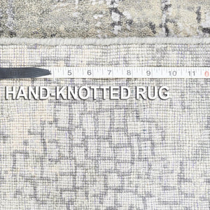 Hand-Knotted Contemporary Modern Abstract Wool Handmade Rug (Size 4.0 X 6.0) Cwral-8628
