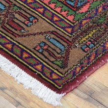 Load image into Gallery viewer, Hand-Knotted Vintage Tribal Rug 100% Wool Handmade (Size 2.7 X 9.1) Brral-2760