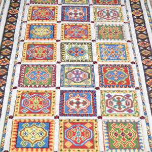 Handmade Multi Weave Soumak Hand-knotted 100% Wool Rug (Size 2.8 X 7.11) Cwral-2787