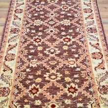 Load image into Gallery viewer, Hand-Knotted Oshak Design Traditional Rug Handmade 100% Wool (Size 2.5 X 10.4) Cwral-2856