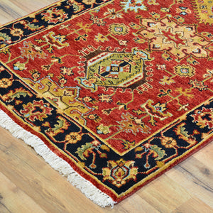 Hand-Knotted Fine Indo Khorjan Design Wool Rug (Size 2.7 X 10.0) Cwrsf-2856