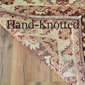 Hand-Knotted Oshak Design Traditional Rug Handmade 100% Wool (Size 2.5 X 10.4) Cwral-2856