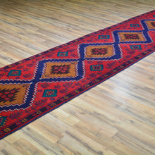 Load image into Gallery viewer, Hand-Knotted Handmade Tribal Persian Baluchi 100% Wool Rug (Size 2.9 X 12.11) Brral-2946
