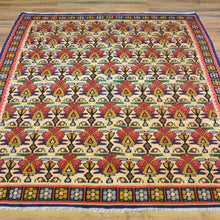 Load image into Gallery viewer, Hand-Woven Reversible Persian Sennah Kilim Village Rug (Size 3.11 X 5.0) Brrsf-447