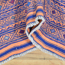 Load image into Gallery viewer, Soumak Herat Geometric Design Afghan Tribal wool Rug (Size 4.6 X 5.9) Brrsf-456