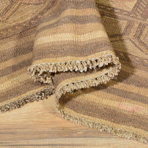 Hand-Woven Soumak Pure Wool Afghan Tribal Kilim Rug (Size 2.6 X 4.2) Brrsf-477