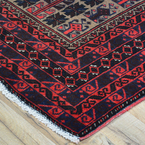Hand-Knotted Baluch Prayer Handmade Wool Rug (Size 2.8 X 4.5) Brrsf-48