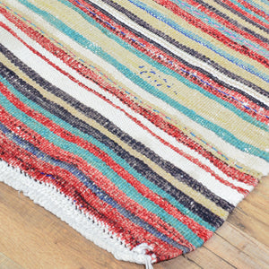Hand-Woven Turkish Kilim Traditional Handmade Wool Rug (Size 4.8 X 8.11) Brrsf-1104
