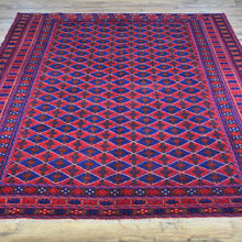 Load image into Gallery viewer, Hand-Knotted And Soumak Afghani Handmade Wool Rug (Size 5.3 X 6.4) Brrsf-1308