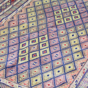 Afghan Tribal Mashwani Handmade Geometric Design Wool Rug (Size 4.9 X 5.9) Brrsf-1329