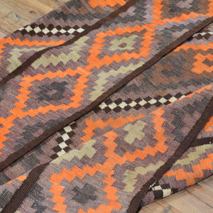 Hand-Woven Tribal Vintage Kilim Handmade 100% Wool Rug (Size 5.7 X 14.7) Cwrsf-1560