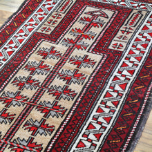 Load image into Gallery viewer, Hand-Knotted Afghan Baluch Prayer Rug Wool Handmade (Size 2.6 X 4.2) Brrsf-1779