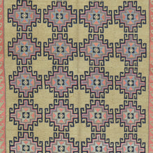 Load image into Gallery viewer, Larkabi Soumack Afghan Tribal Design Rug (Size 3.8 X 6.10) Cwrsf-1791
