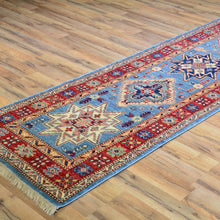 Load image into Gallery viewer, Hand-Knotted Fine Super Kazak Caucasian Design 100% Wool Rug (Size 2.8 X 17.2) Brrsf-1854