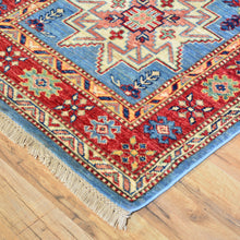 Load image into Gallery viewer, Hand-Knotted Fine Super Kazak Caucasian Design 100% Wool Rug (Size 2.8 X 17.2) Brrsf-1854