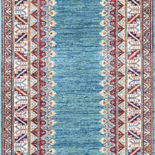 Load image into Gallery viewer, Hand-Knotted Caucasian Super Kazak Design Rug 100% Wool (Size 2.9 X 9.11) Cwrsf-1902