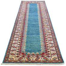 Load image into Gallery viewer, Hand-Knotted Caucasian Super Kazak Design Rug 100% Wool (Size 2.9 X 9.11) Cwrsf-1902