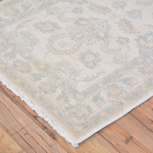 Hand-Knotted Peshawar White Wash Handmade 100% Wool Rug (Size 2.6 X 11.10) Brrsf-1968
