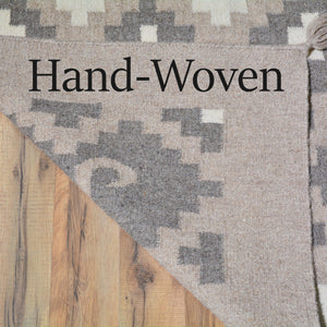 Hand-Woven Tribal Reversible Kilim Southwestern Design Wool Rug (Size 8.0 X 10.0) Cwrsf-2205