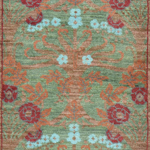 Hand-Knotted Modern Design Handmade Wool Rug (Size 2.7 X 11.10) Brrsf-261