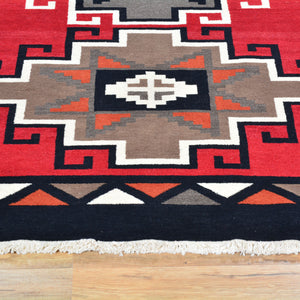 Hand-Knotted Fine Southwestern Design Wool Handmade Rug (Size 4.2 X 6.2) Brral-3240