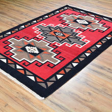 Load image into Gallery viewer, Hand-Knotted Fine Southwestern Design Wool Handmade Rug (Size 4.2 X 6.2) Brral-3240