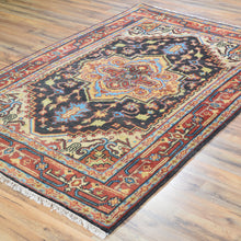 Load image into Gallery viewer, Hand-Knotted Indo Serapi Heriz Design Handmade Wool Rug (Size 4.2 X 6.2) Brral-4263