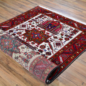 Hand-Knotted Oriental Tribal Traditional Design Handmade Wool Rug (Size 3.10 X 5.5) Brral-4713