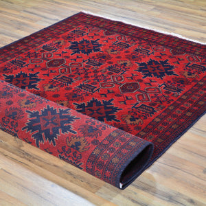 Hand-Knotted Fine Turkmen Handmade Tribal Traditional Rug (Size 4.2 X 6.8) Brral-6624