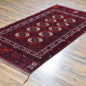 Hand-Knotted Turkmen Handmade Tribal Traditional Rug (Size 3.3 X 6.6) Brral-6648