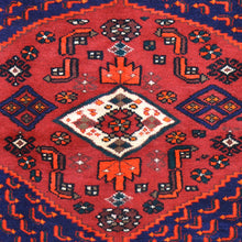 Load image into Gallery viewer, Hand-Knotted Persian Hamadan Wool Geometric Design Rug (Size 4.6 X 6.10) Cwral-6657