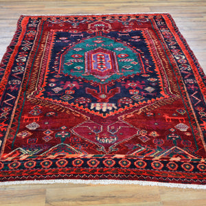 Hand-Knotted Tribal Persian Vintage Wool Oriental Handmade Rug (Size 4.6 X 6.6) Cwral-2229