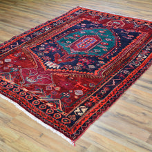 Load image into Gallery viewer, Hand-Knotted Tribal Persian Vintage Wool Oriental Handmade Rug (Size 4.6 X 6.6) Cwral-6687