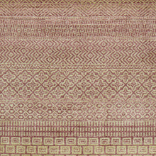 Load image into Gallery viewer, Hand-Knotted Modern Gabbeh Striped Design Wool Rug (Size 3.11 X 6.2) Brral-2370
