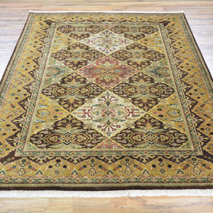 Hand-Knotted Fine Rajasthan Traditional Wool Handmade Rug (Size 4.2 X 6.2) Brral-2391